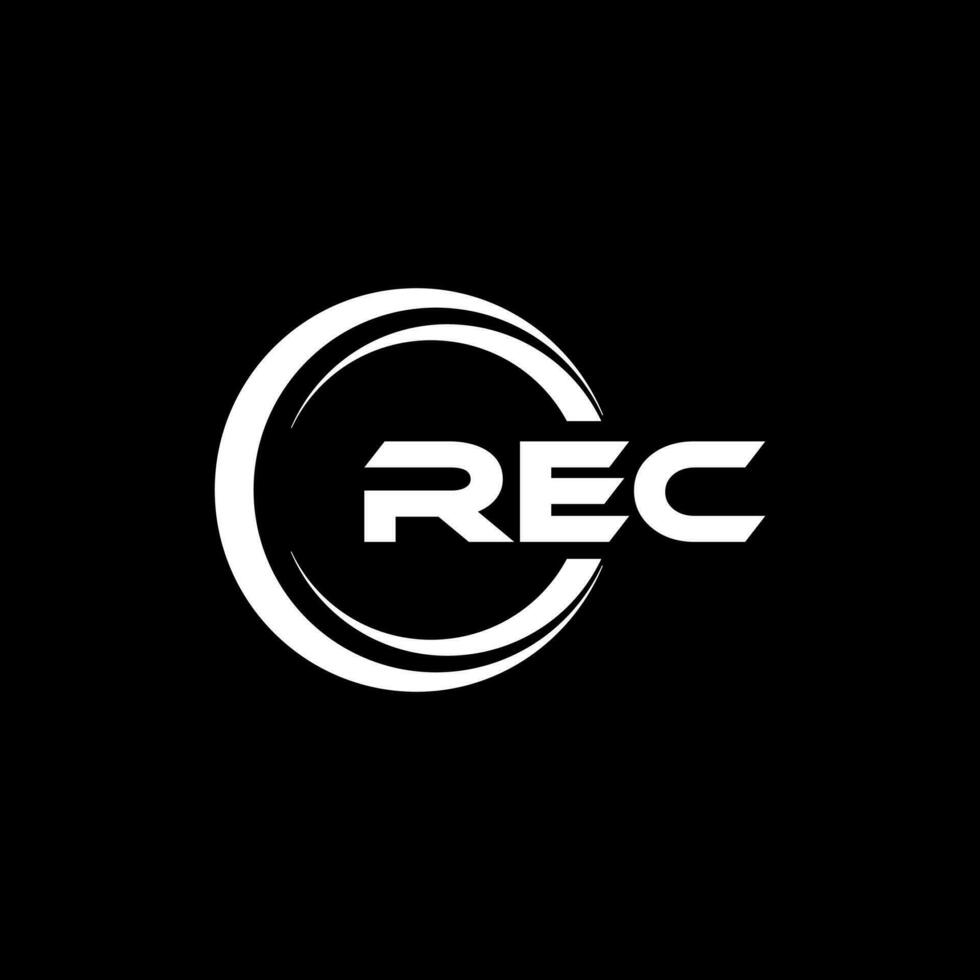 rec logotyp design, inspiration för en unik identitet. modern elegans och kreativ design. vattenmärke din Framgång med de slående detta logotyp. vektor