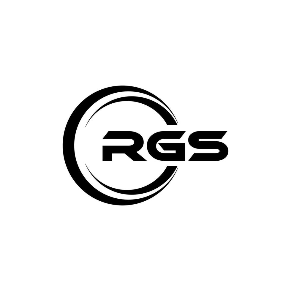 rgs logotyp design, inspiration för en unik identitet. modern elegans och kreativ design. vattenmärke din Framgång med de slående detta logotyp. vektor