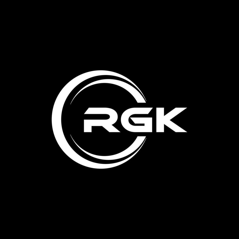 rgk Logo Design, Inspiration zum ein einzigartig Identität. modern Eleganz und kreativ Design. Wasserzeichen Ihre Erfolg mit das auffällig diese Logo. vektor