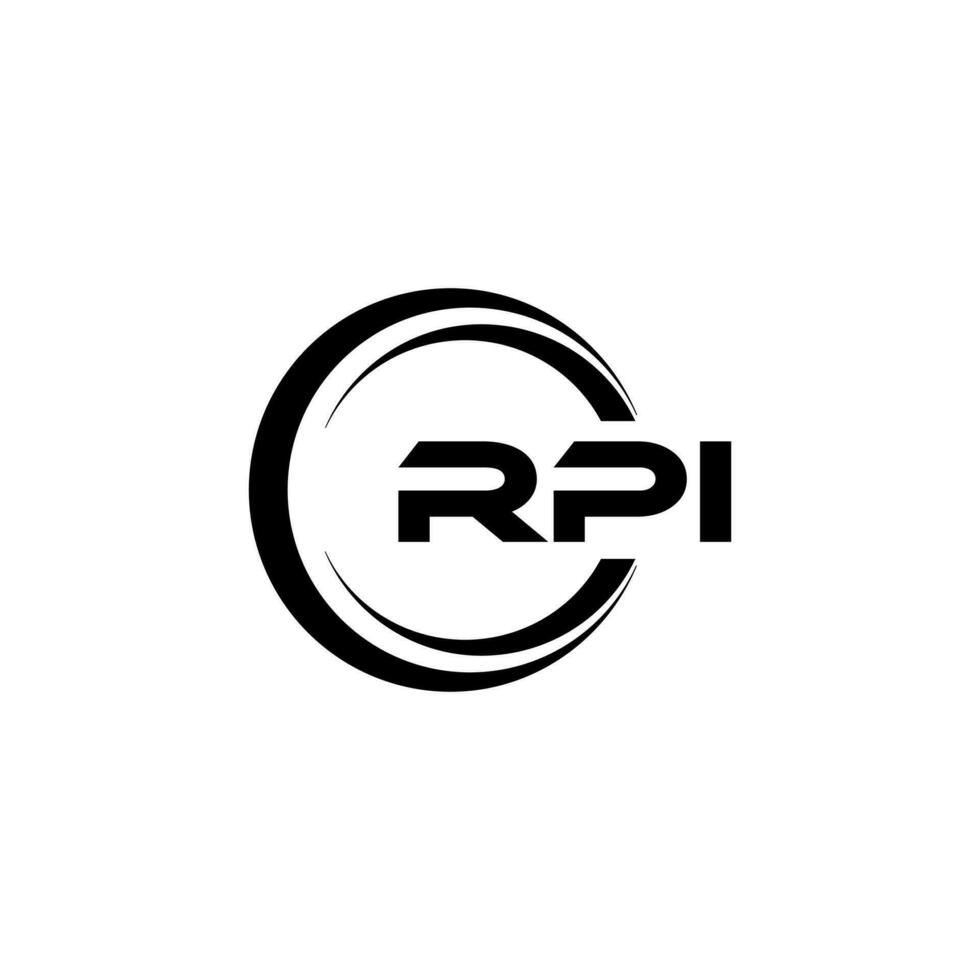 rpi logotyp design, inspiration för en unik identitet. modern elegans och kreativ design. vattenmärke din Framgång med de slående detta logotyp. vektor
