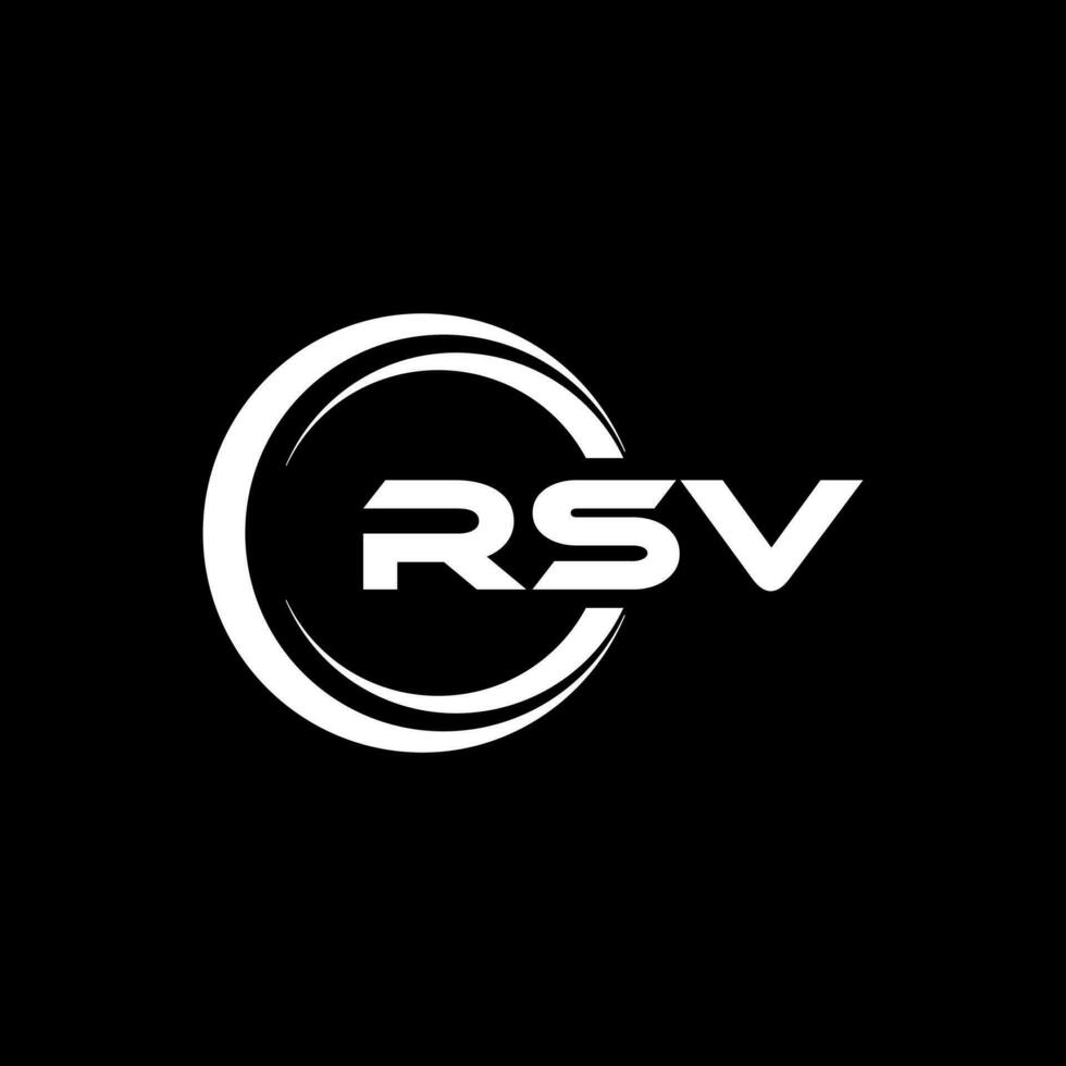 rsv logotyp design, inspiration för en unik identitet. modern elegans och kreativ design. vattenmärke din Framgång med de slående detta logotyp. vektor
