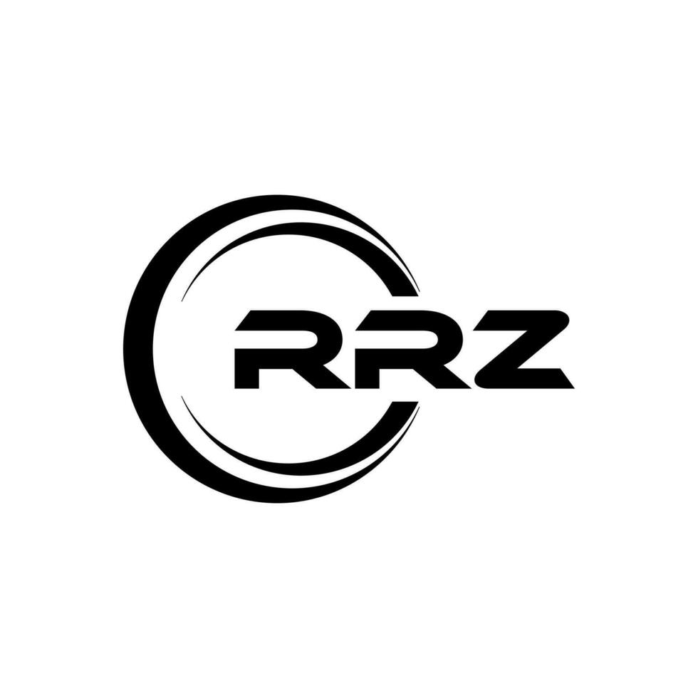 rrz logotyp design, inspiration för en unik identitet. modern elegans och kreativ design. vattenmärke din Framgång med de slående detta logotyp. vektor