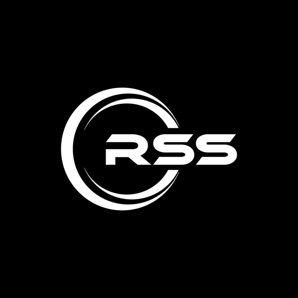 rss logotyp design, inspiration för en unik identitet. modern elegans och kreativ design. vattenmärke din Framgång med de slående detta logotyp. vektor