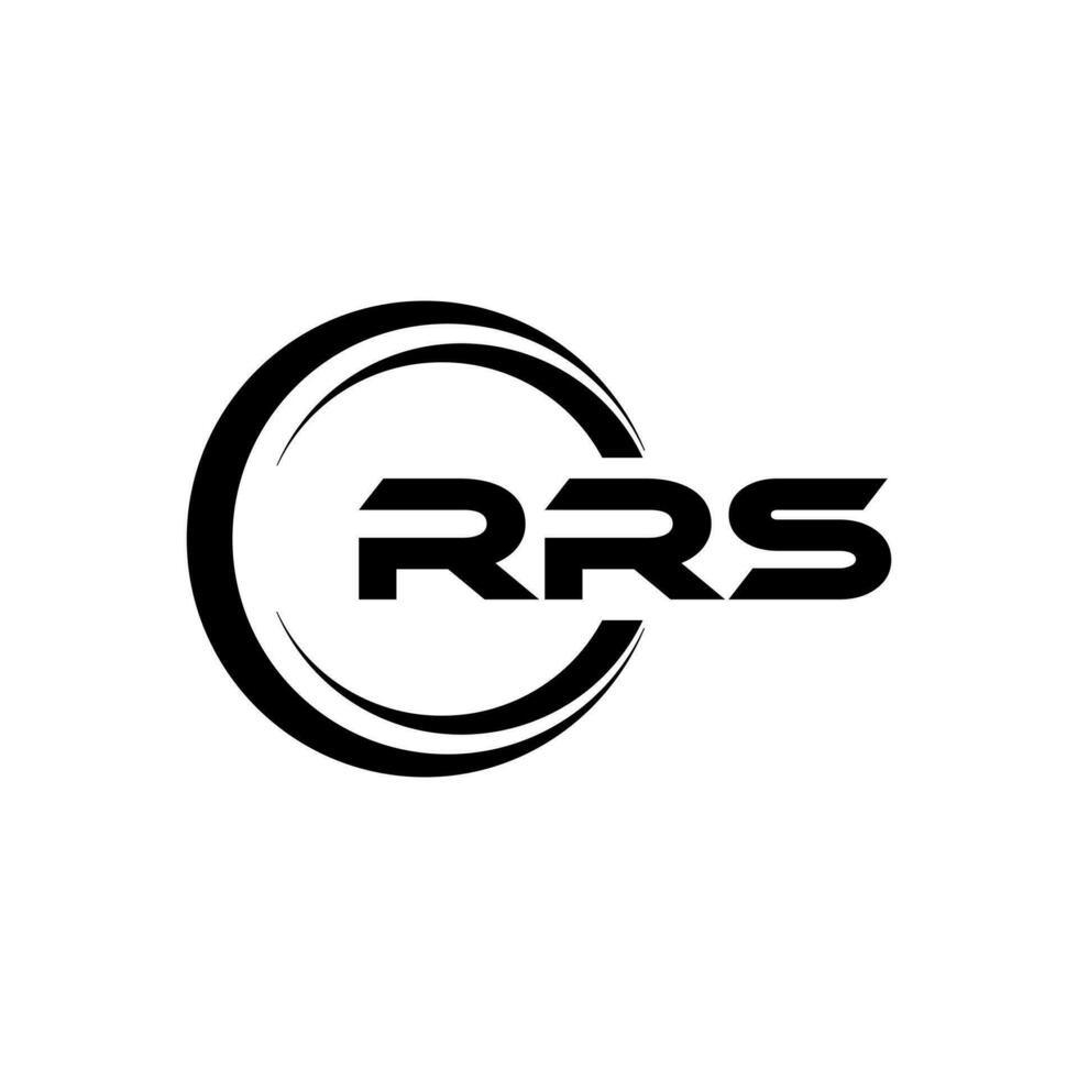 rrs logotyp design, inspiration för en unik identitet. modern elegans och kreativ design. vattenmärke din Framgång med de slående detta logotyp. vektor