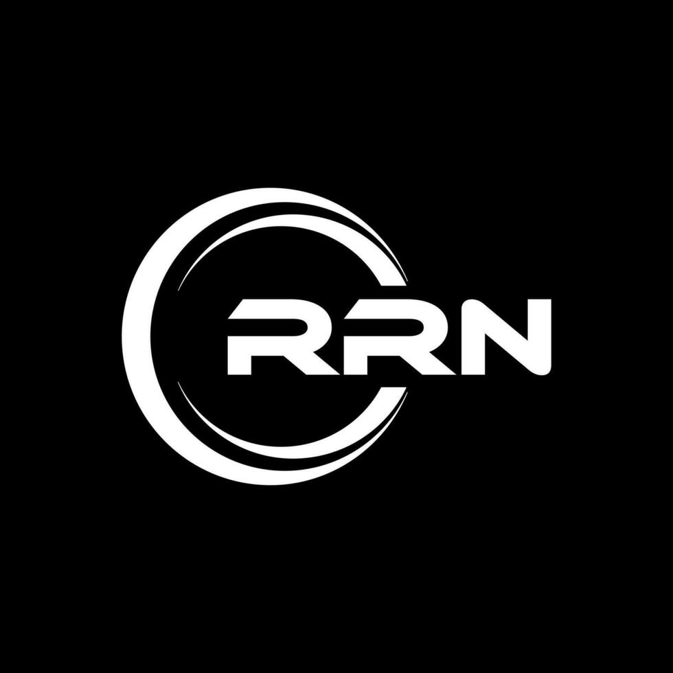 rrn Logo Design, Inspiration zum ein einzigartig Identität. modern Eleganz und kreativ Design. Wasserzeichen Ihre Erfolg mit das auffällig diese Logo. vektor