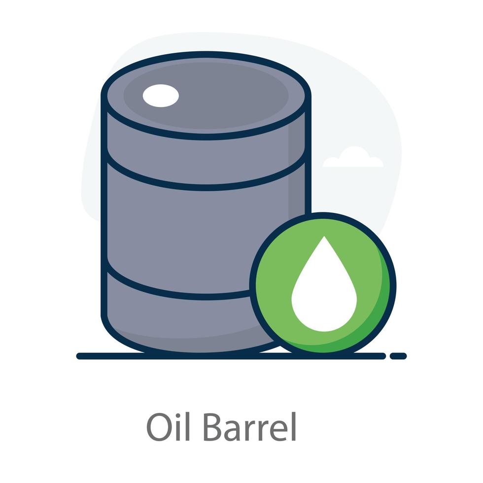 Öl- und Treibstofffass vektor