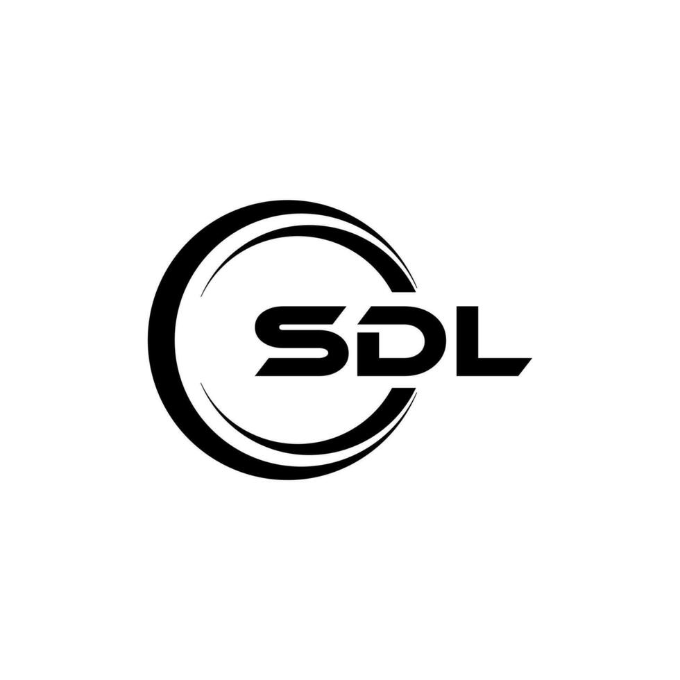 sdl Logo Design, Inspiration zum ein einzigartig Identität. modern Eleganz und kreativ Design. Wasserzeichen Ihre Erfolg mit das auffällig diese Logo. vektor