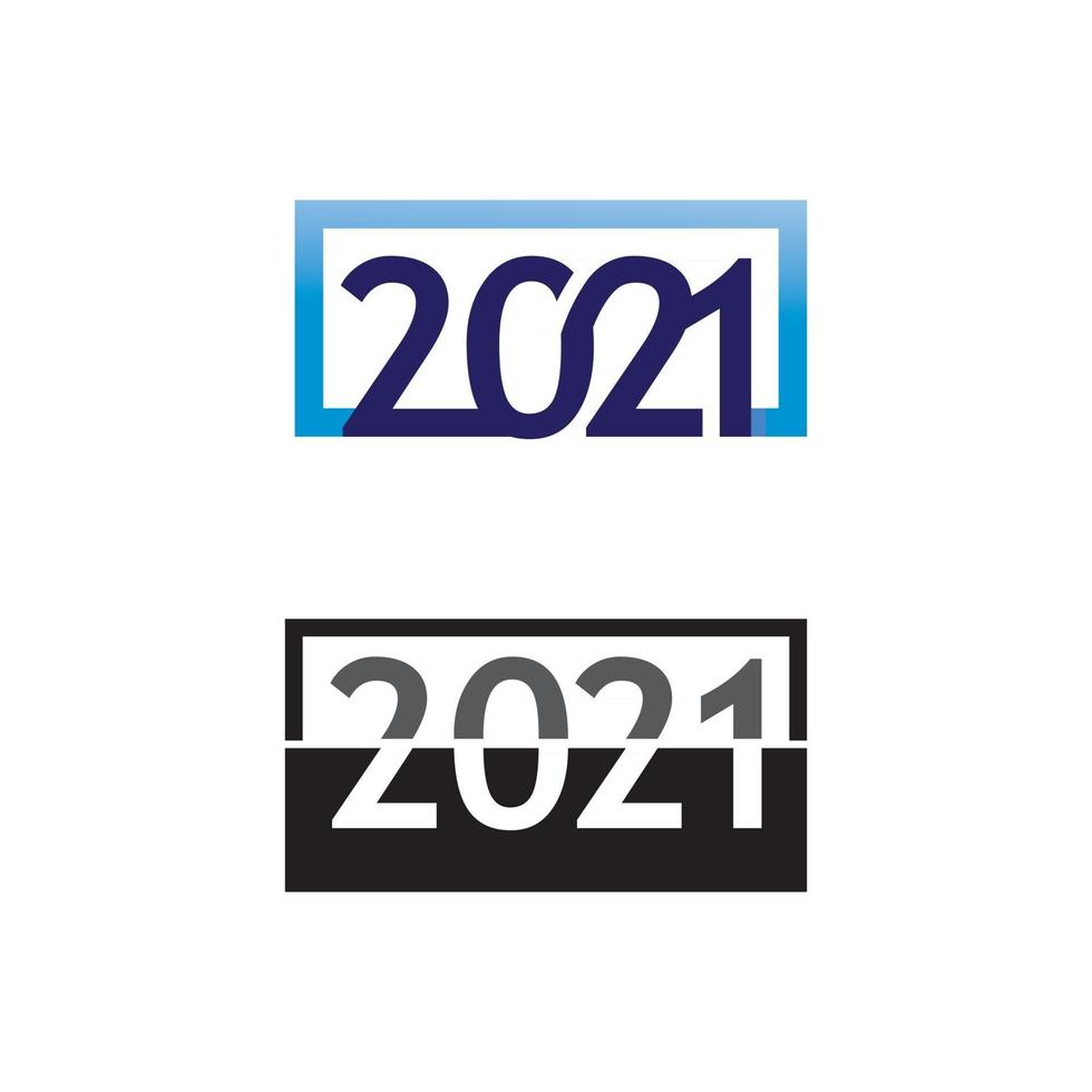 nummer logotyp 2021 design vektor logotyp och design nummer