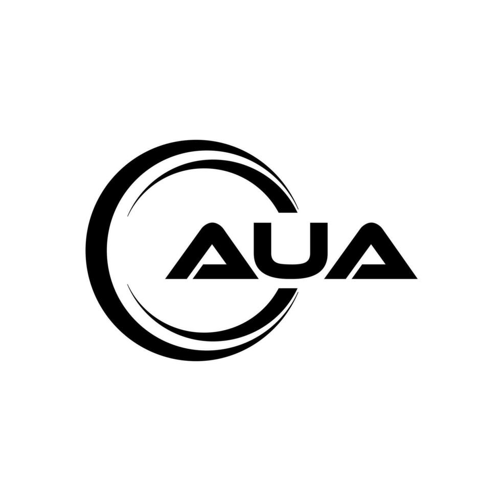 aua Logo Design, Inspiration zum ein einzigartig Identität. modern Eleganz und kreativ Design. Wasserzeichen Ihre Erfolg mit das auffällig diese Logo. vektor