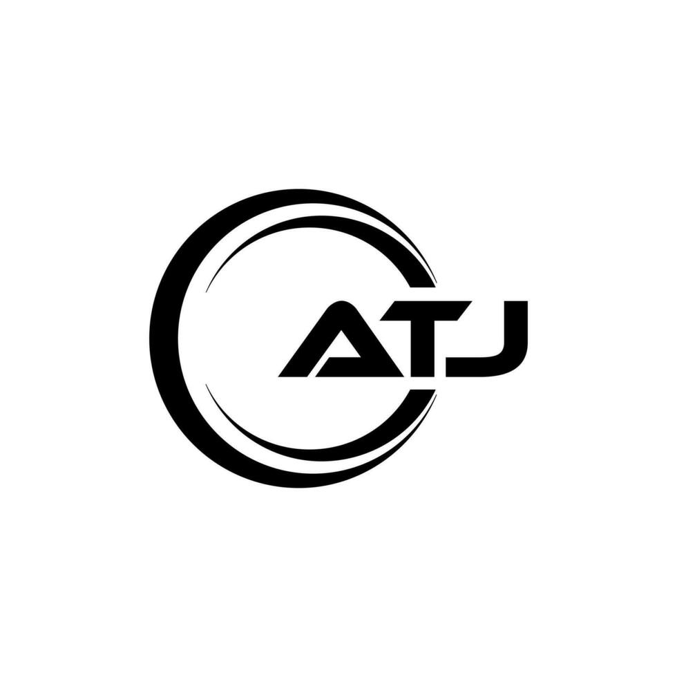 atj Logo Design, Inspiration zum ein einzigartig Identität. modern Eleganz und kreativ Design. Wasserzeichen Ihre Erfolg mit das auffällig diese Logo. vektor