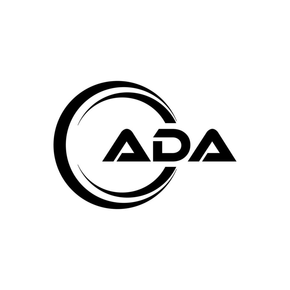 ada Logo Design, Inspiration zum ein einzigartig Identität. modern Eleganz und kreativ Design. Wasserzeichen Ihre Erfolg mit das auffällig diese Logo. vektor