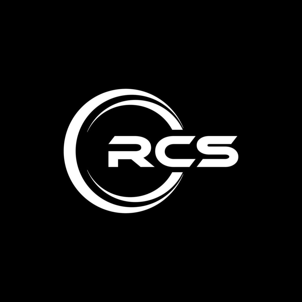 rcs Logo Design, Inspiration zum ein einzigartig Identität. modern Eleganz und kreativ Design. Wasserzeichen Ihre Erfolg mit das auffällig diese Logo. vektor