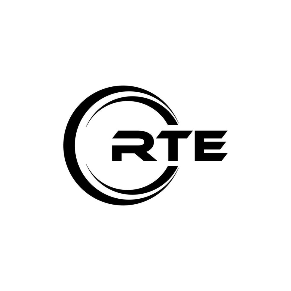 rte Logo Design, Inspiration zum ein einzigartig Identität. modern Eleganz und kreativ Design. Wasserzeichen Ihre Erfolg mit das auffällig diese Logo. vektor