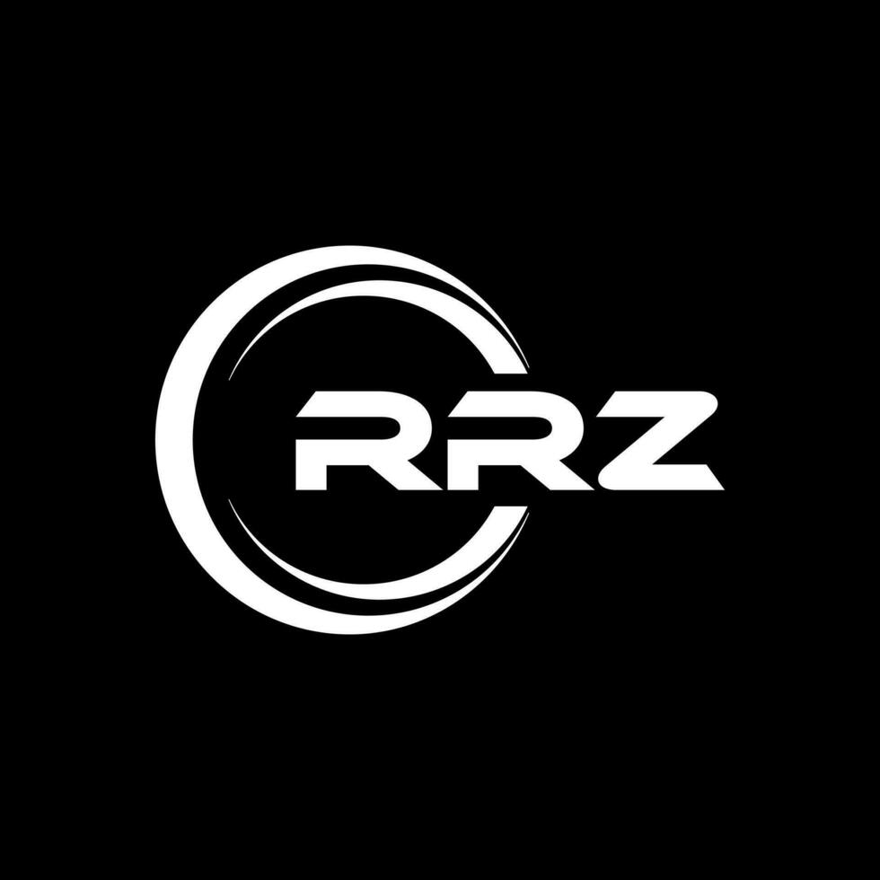 rrz Logo Design, Inspiration zum ein einzigartig Identität. modern Eleganz und kreativ Design. Wasserzeichen Ihre Erfolg mit das auffällig diese Logo. vektor