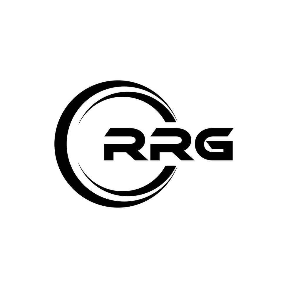 rrg logotyp design, inspiration för en unik identitet. modern elegans och kreativ design. vattenmärke din Framgång med de slående detta logotyp. vektor