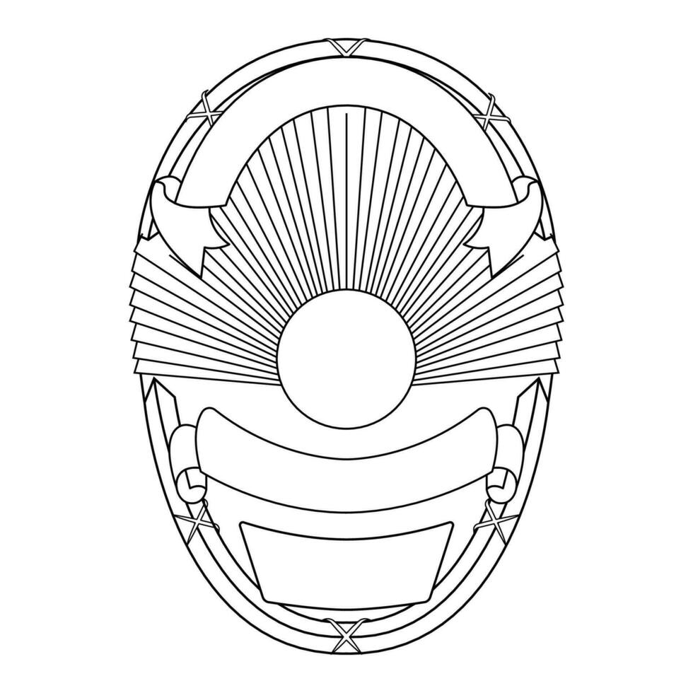 Vektor Illustration von Sicherheit Polizei Abzeichen , Sheriff Abzeichen