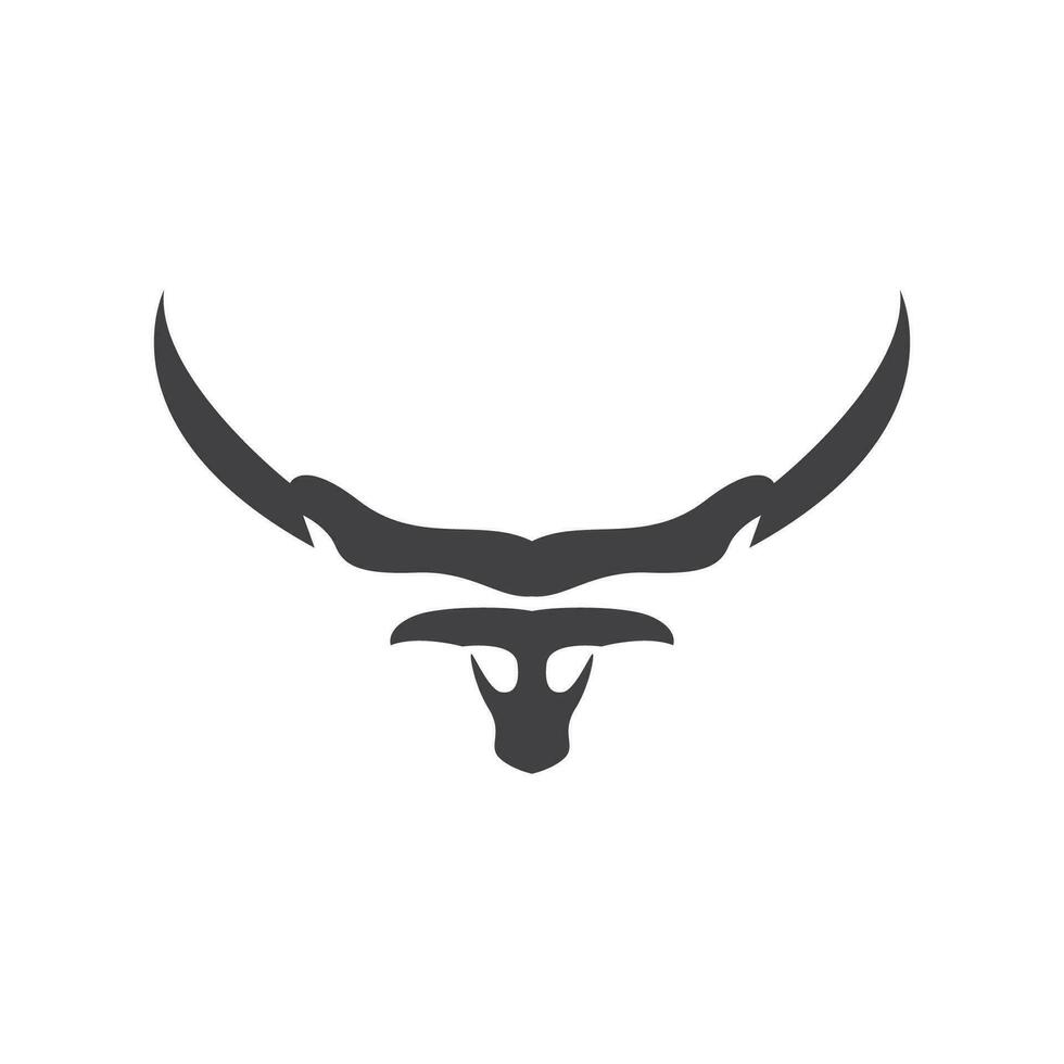 Longhorn Logo, Texas Stier Westen Land alt Jahrgang Design Illustration vektor