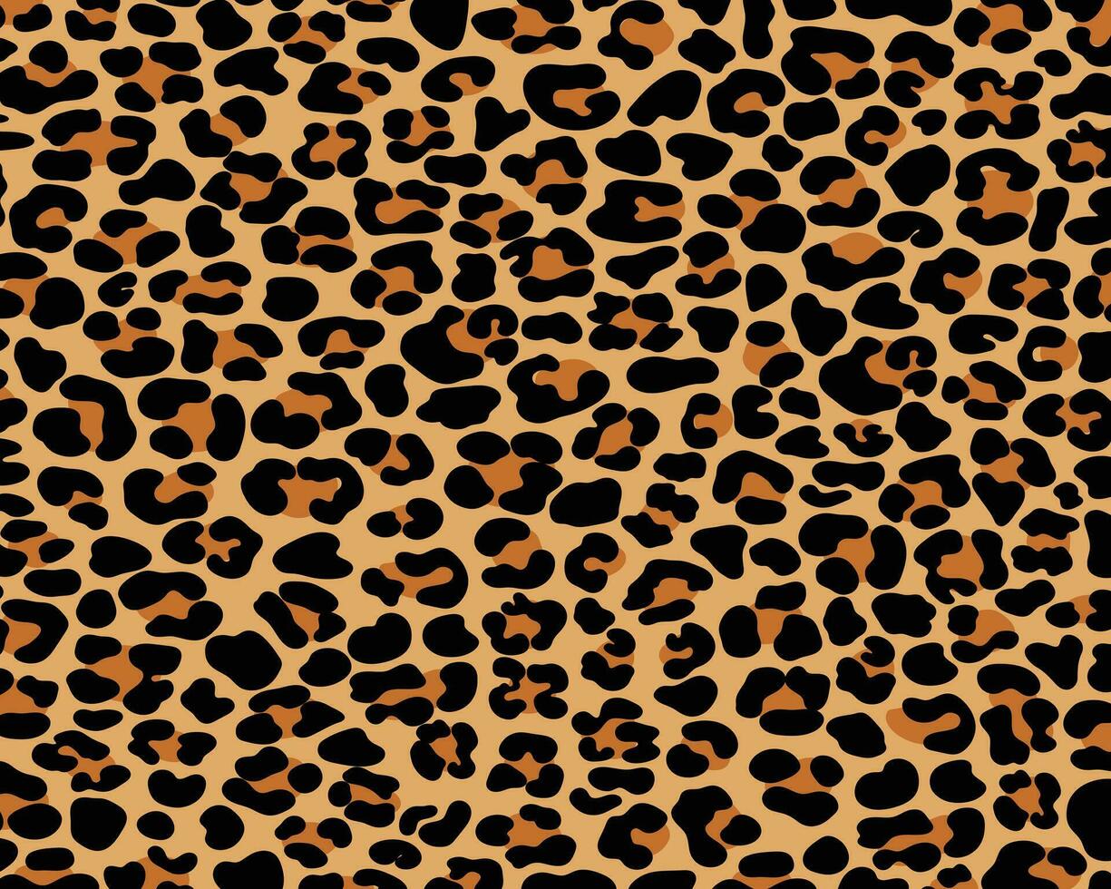 Leopard drucken Muster nahtlos Hintergrund und Drucken oder Zuhause schmücken und mehr. vektor