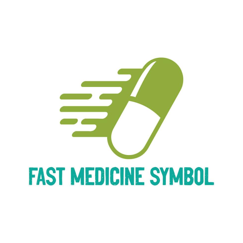 schnell schnell Medizin Kapsel Pille Krankenhaus Drogerie Lieferung Bedienung Symbol Symbol vektor