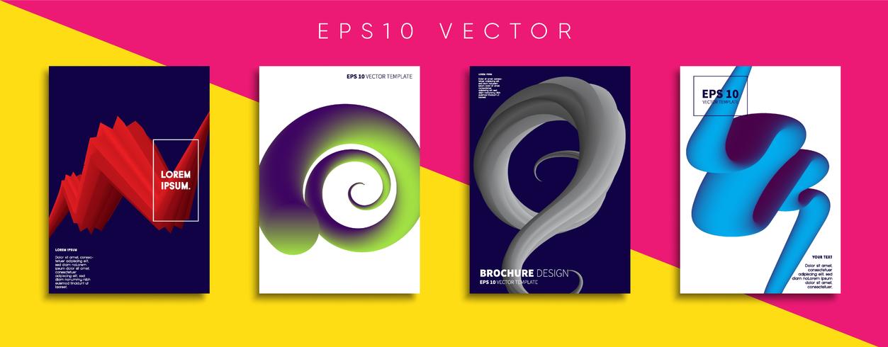 Minimale Vector-Cover-Designs. Zukünftige Plakatschablone. vektor