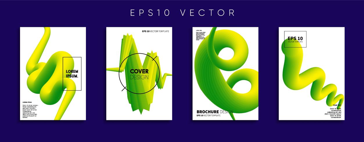 Minimale Vector-Cover-Designs. Zukünftige Plakatschablone. vektor