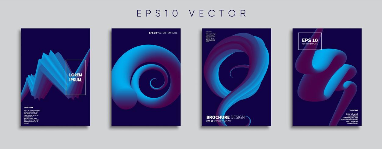 Minimale Vector-Cover-Designs. Zukünftige Plakatschablone. vektor