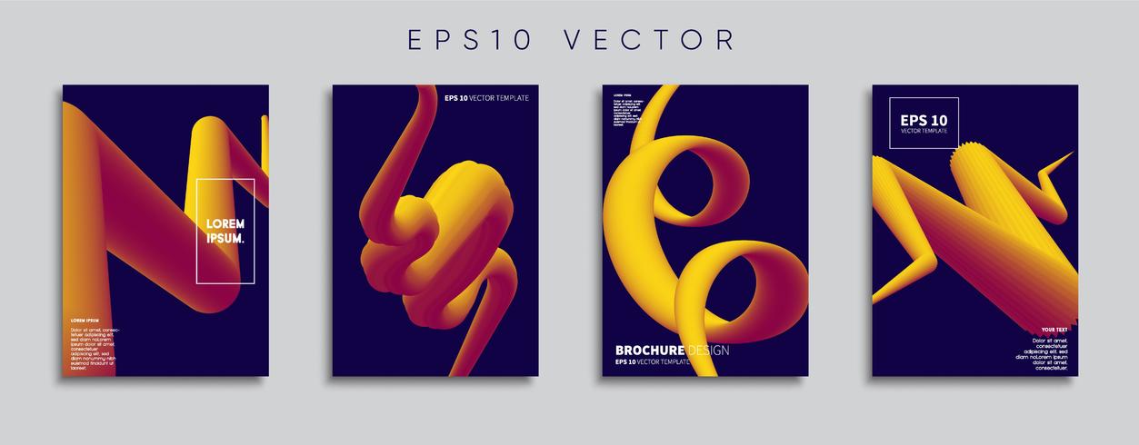 Minimale Vector-Cover-Designs. Zukünftige Plakatschablone. vektor