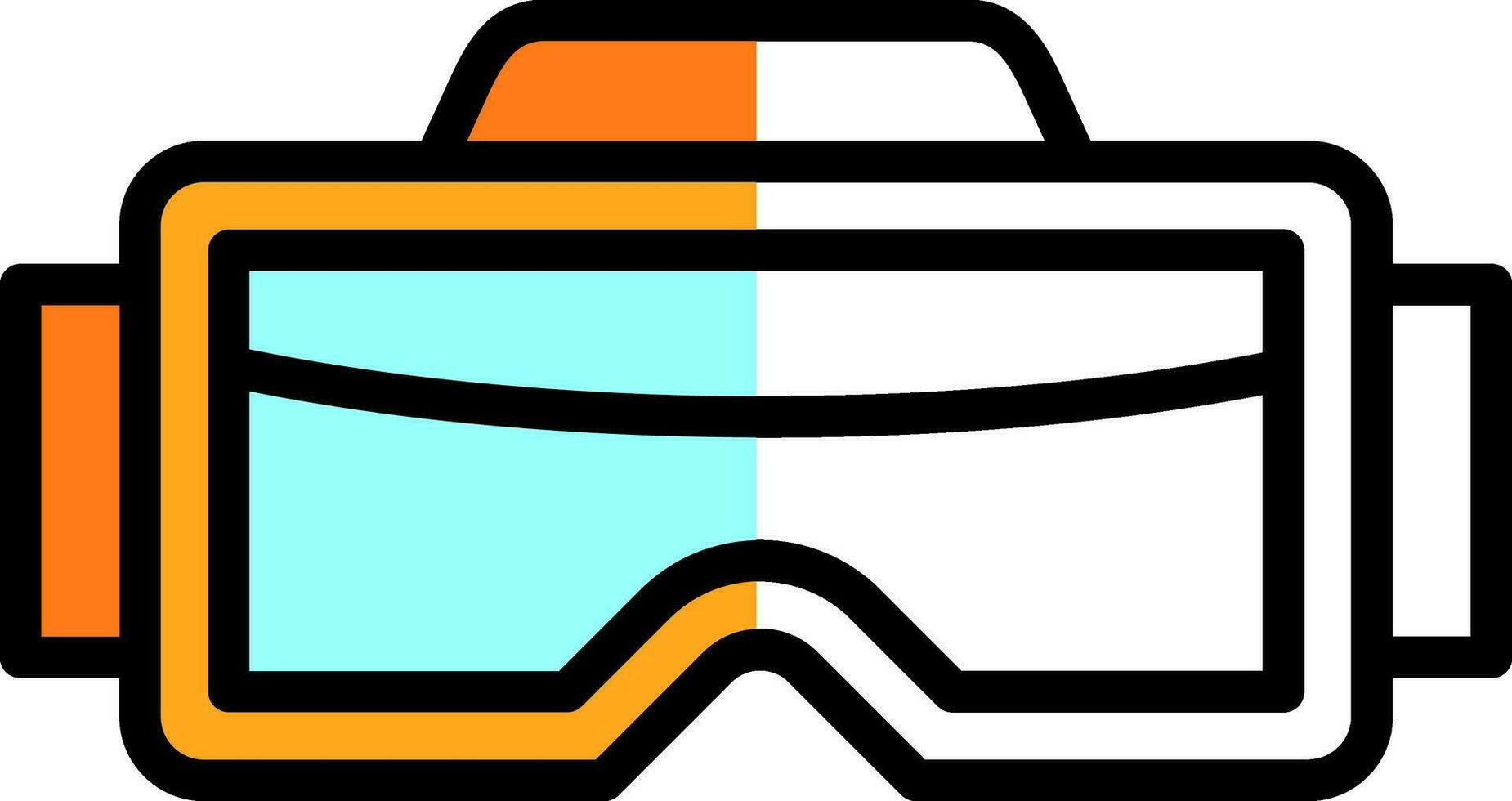 Vr-Brille-Vektor-Icon-Design vektor