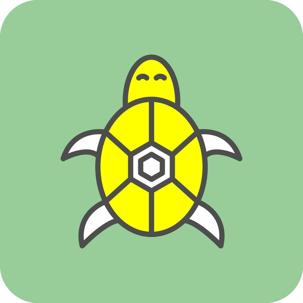 Schildkröten-Vektor-Icon-Design vektor