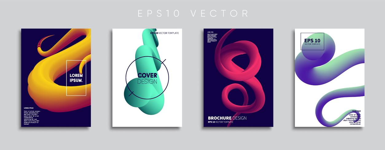 Minimale Vector-Cover-Designs. Zukünftige Plakatschablone. vektor