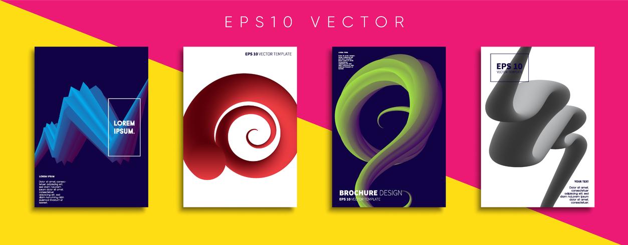 Minimale Vector-Cover-Designs. Zukünftige Plakatschablone. vektor