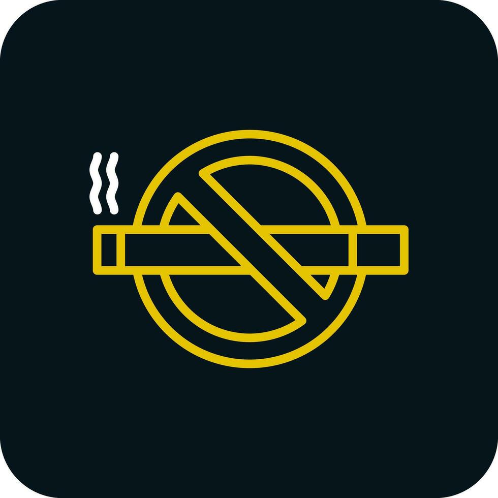 Nej cigarr vektor ikon design