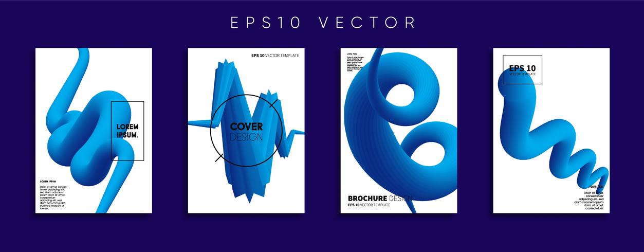 Minimale Vector-Cover-Designs. Zukünftige Plakatschablone. vektor