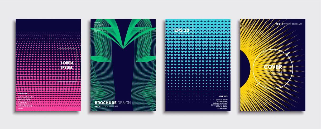 Minimale Vector-Cover-Designs. Zukünftige Plakatschablone. vektor