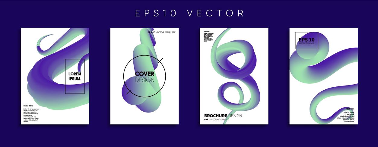 Minimale Vector-Cover-Designs. Zukünftige Plakatschablone. vektor