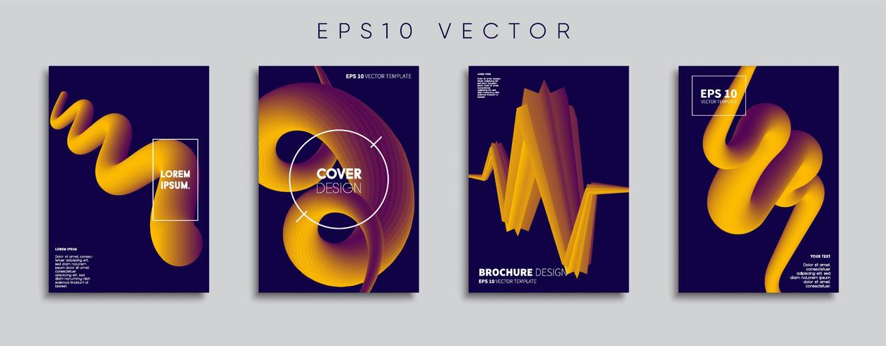 Minimale Vector-Cover-Designs. Zukünftige Plakatschablone. vektor