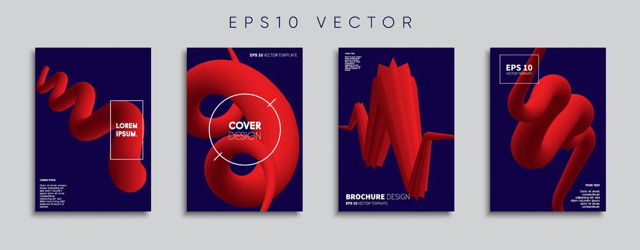 Minimale Vector-Cover-Designs. Zukünftige Plakatschablone. vektor