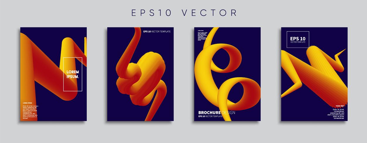 Minimale Vector-Cover-Designs. Zukünftige Plakatschablone. vektor