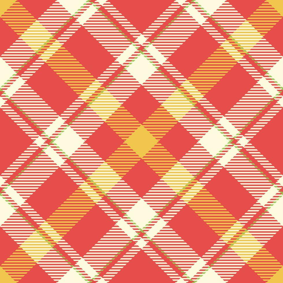 prüfen Stoff Muster von Hintergrund Textur Textil- mit ein Vektor nahtlos Plaid Schottenstoff.