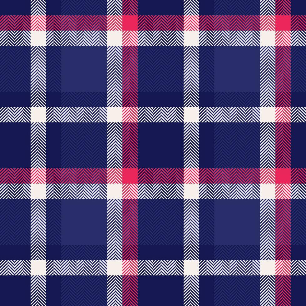 Vektor Plaid Textil- von Hintergrund Textur Muster mit ein nahtlos Stoff prüfen Schottenstoff.