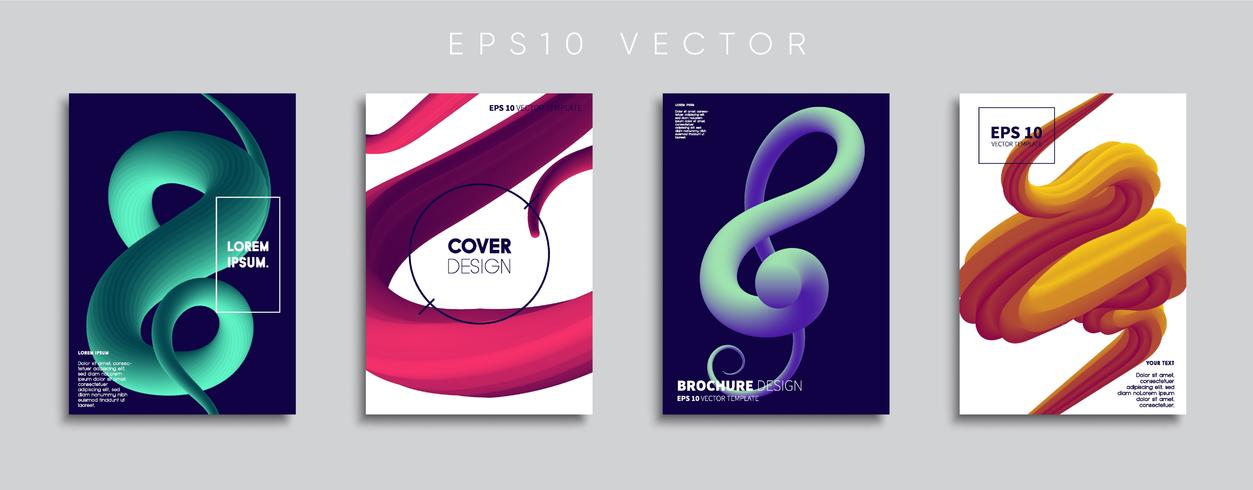 Minimale Vector-Cover-Designs. Zukünftige Plakatschablone. vektor