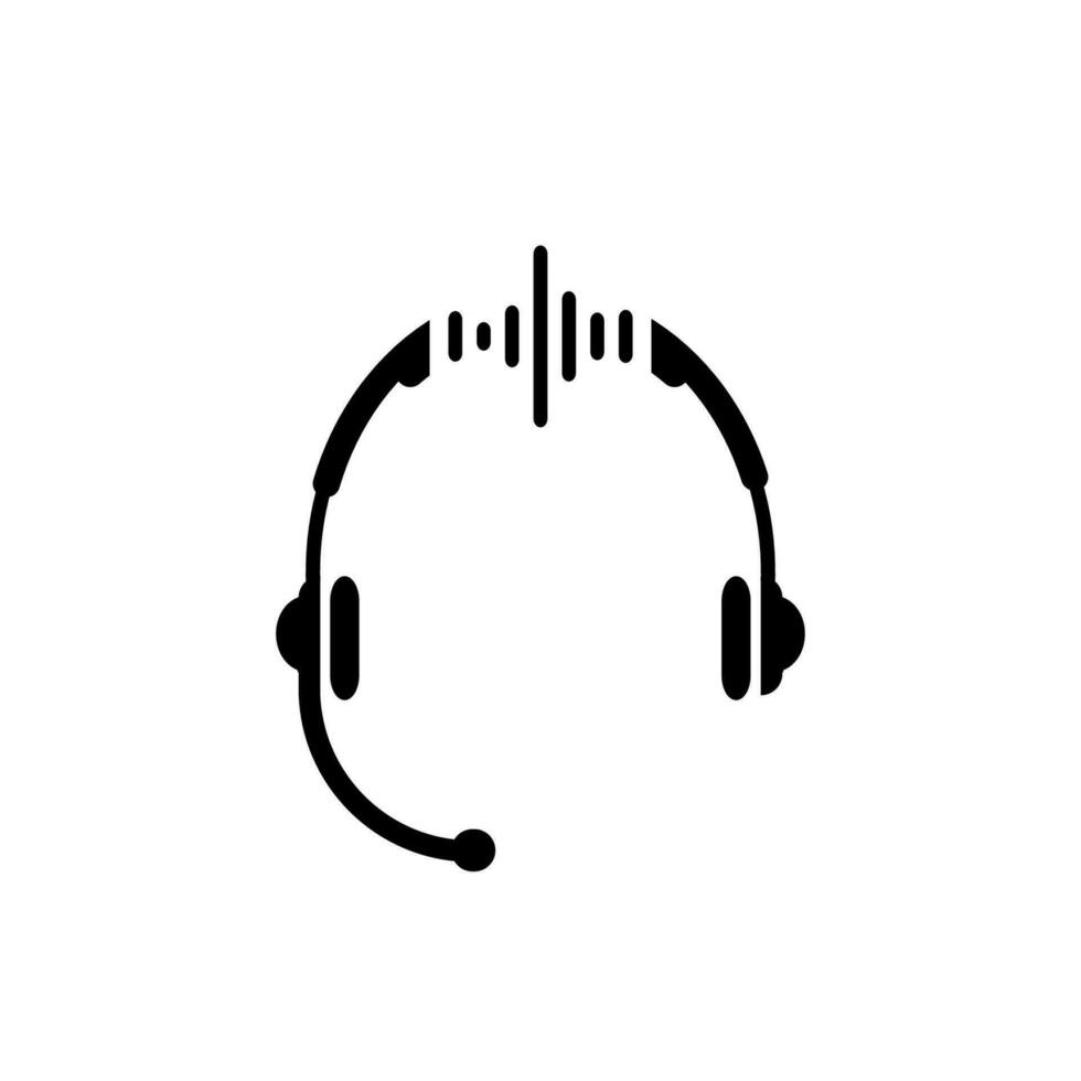 Headset Symbol, Headset Logo. Vektor Illustration Logo Vorlage zum viele Zweck. isoliert auf Weiß Hintergrund