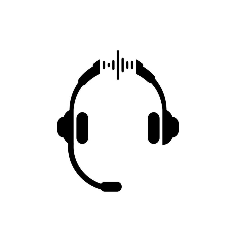 Headset Symbol, Headset Logo. Vektor Illustration Logo Vorlage zum viele Zweck. isoliert auf Weiß Hintergrund