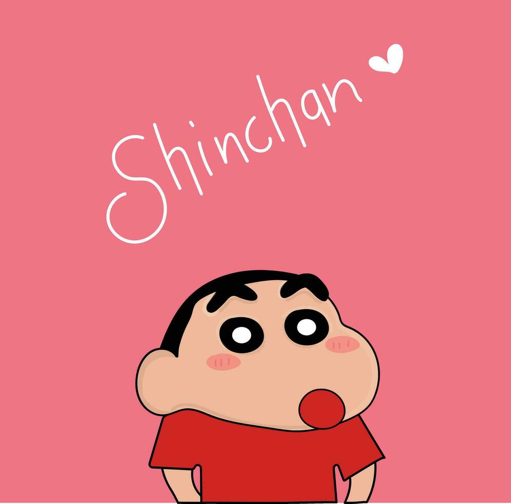 Shinchan Hand gezeichnet Illustration vektor