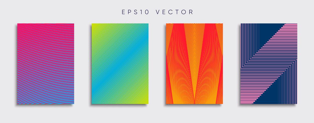 Minimale Vector-Cover-Designs. Zukünftige Plakatschablone. vektor