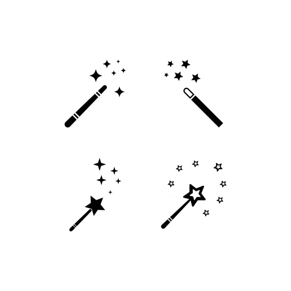 Zauberstab-Logo vektor