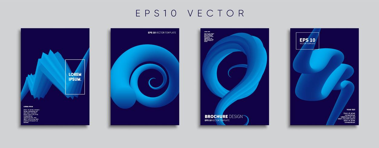 Minimale Vector-Cover-Designs. Zukünftige Plakatschablone. vektor