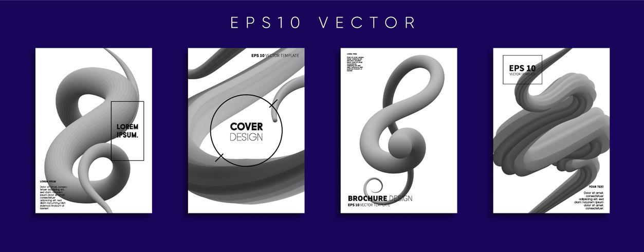 Minimale Vector-Cover-Designs. Zukünftige Plakatschablone. vektor