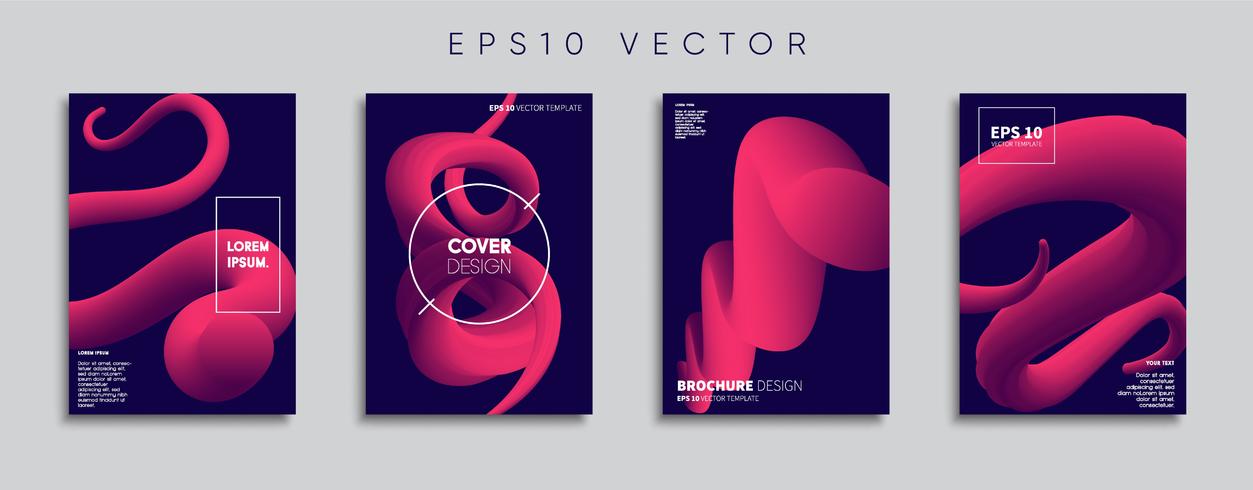 Minimale Vector-Cover-Designs. Zukünftige Plakatschablone. vektor