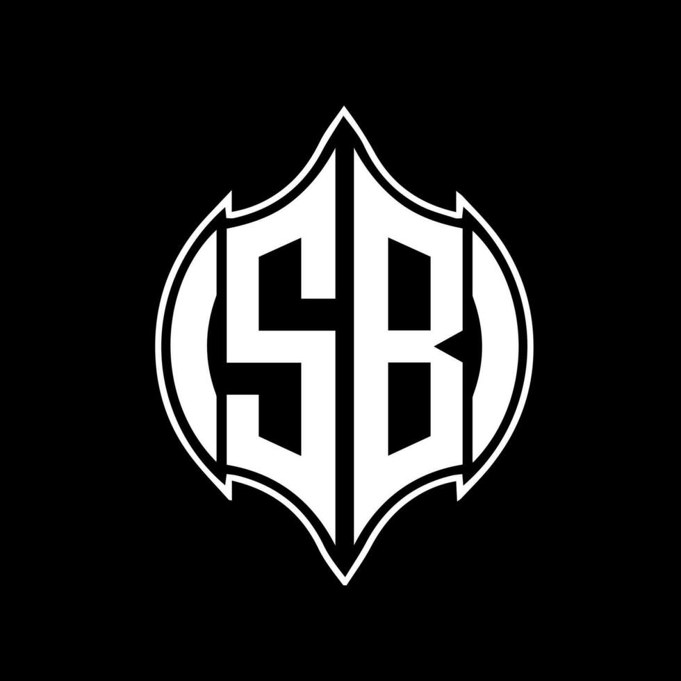 sb brev logotyp design. sb kreativ monogram initialer brev logotyp begrepp. sb unik modern platt abstrakt vektor brev logotyp design.